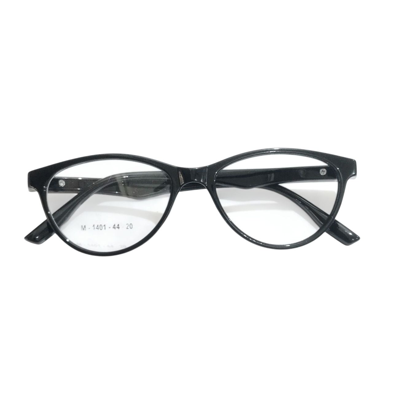 Kids Ptosis Crutch Glasses – Black Cat Eye Frame with Eyelid Lift Support (Size 44-20)