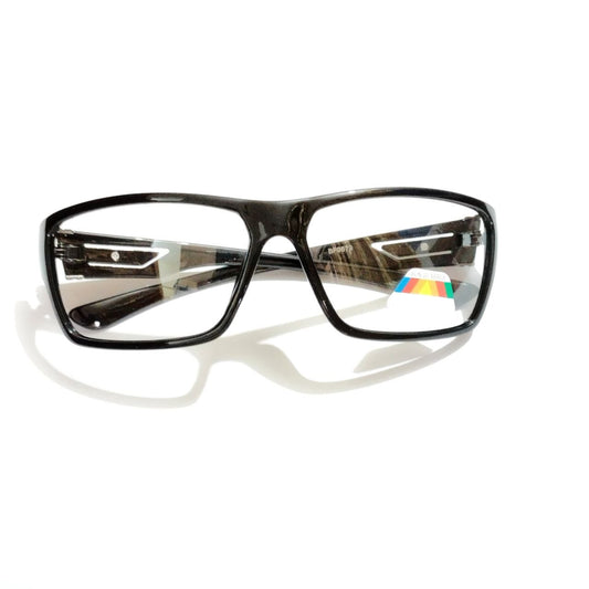 Black Wraparound Sports Cycling Photochromic Day Night Sunglasses