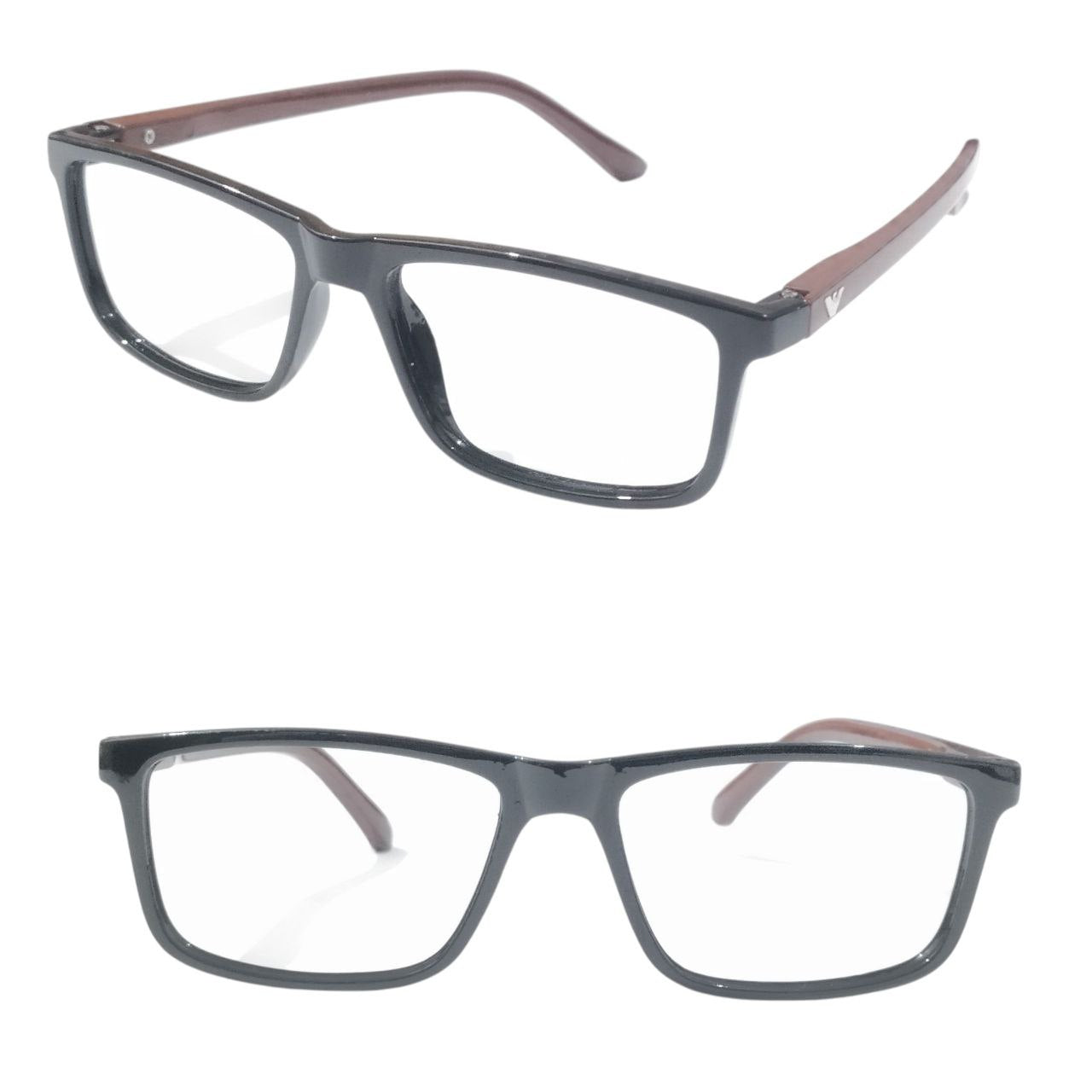 Large Rectangle Full Frame Ptosis Crutch Glasses 49-20 Model 1411