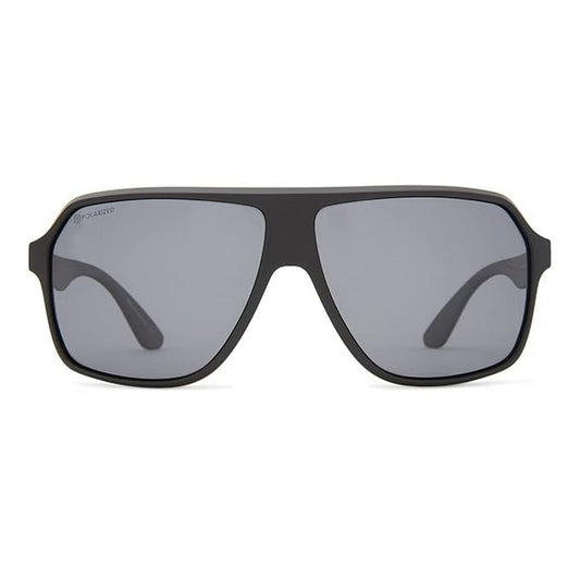 Black Polarized Cat 3 Pilot Square Sunglasses