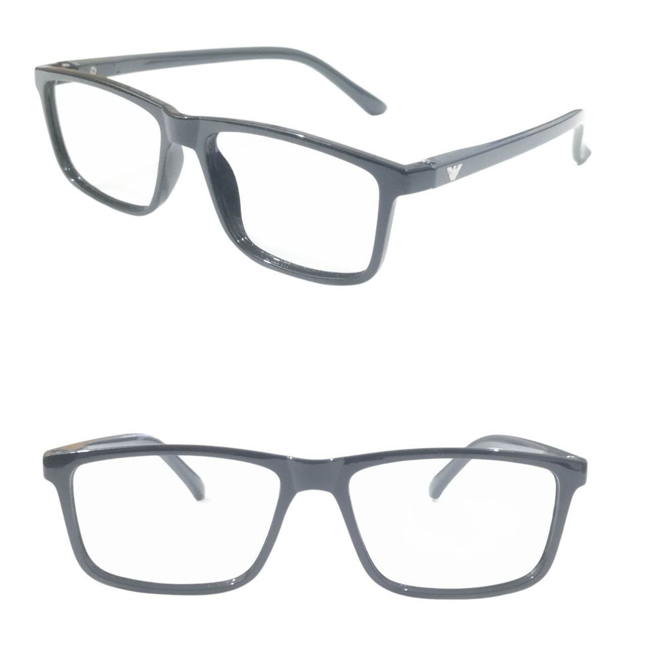 Large Rectangle Full Frame Ptosis Crutch Glasses 49-20 Model 1411