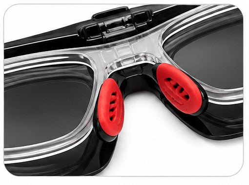 Black Red Mirror Flip-Up Sports Sunglasses