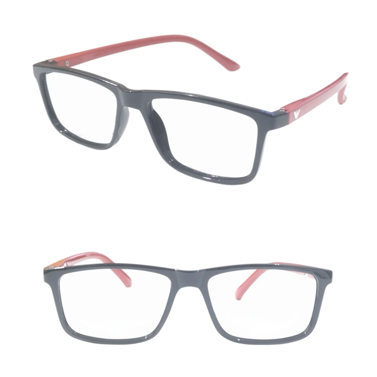 Large Rectangle Full Frame Ptosis Crutch Glasses 49-20 Model 1411