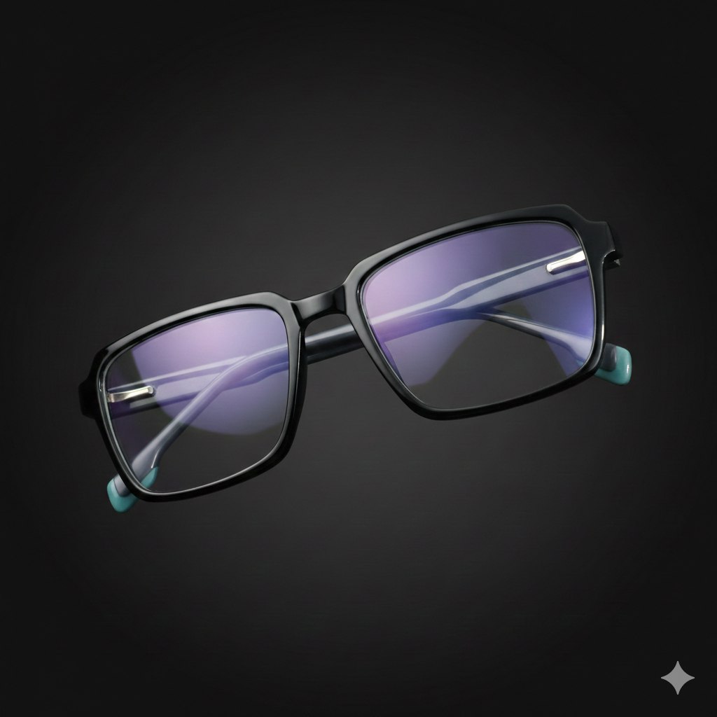 ARTView Black Rectangle Spectacle Frame for Men & Women (52-18-146)