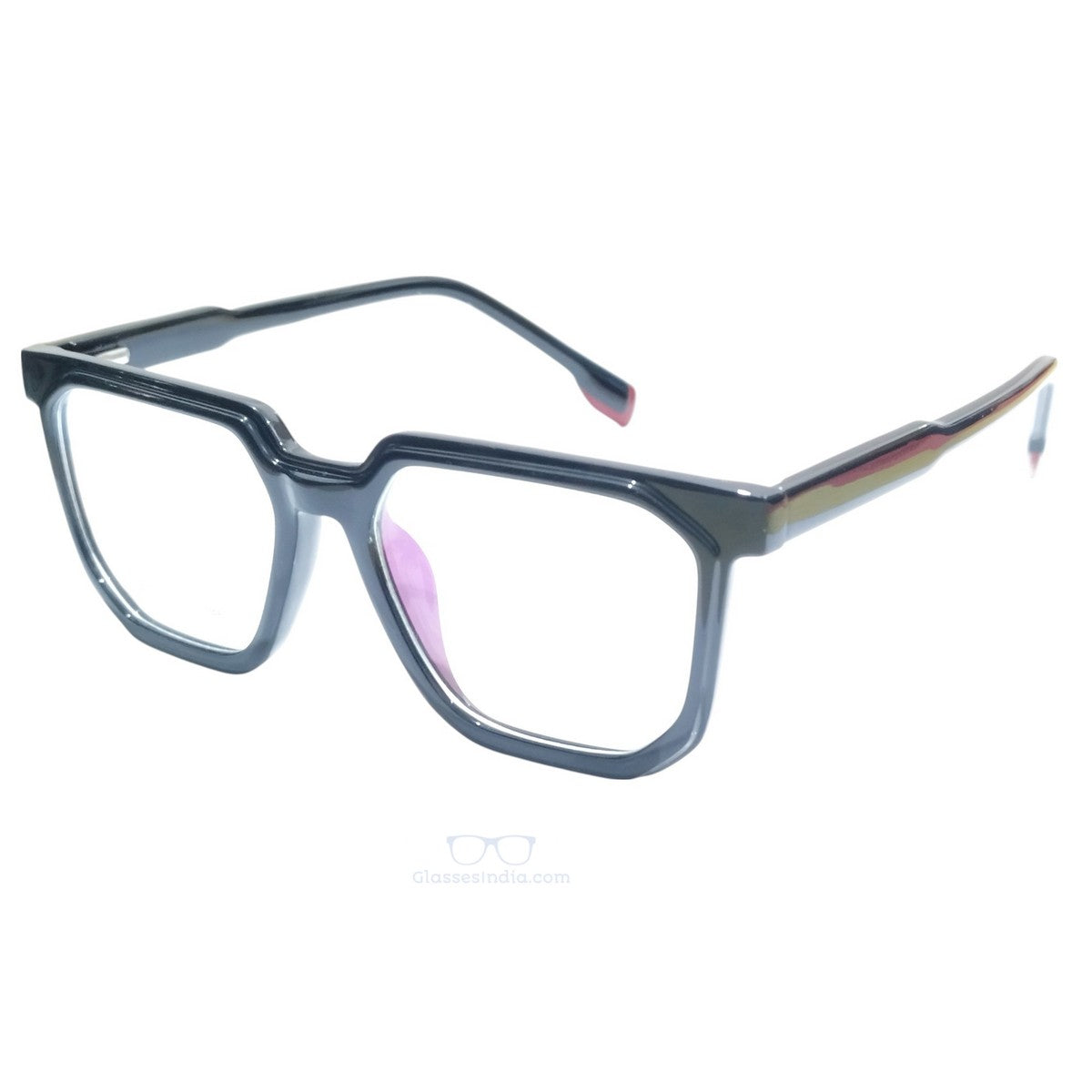 Black Square Spectacle Frame for Men & Women – Model 983004 (50-17-146)