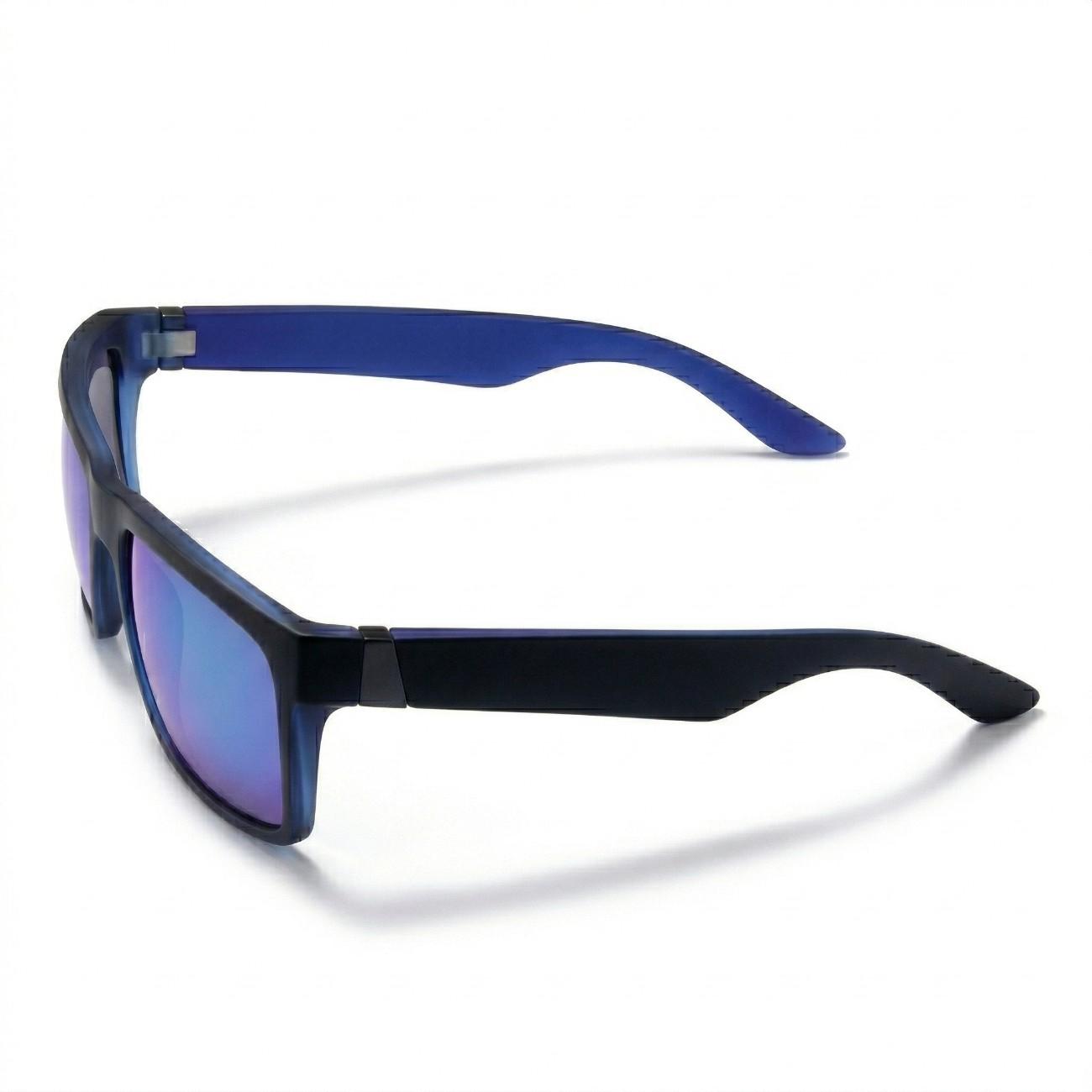 Black Blue Mirror Driving Sunglasses