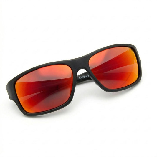 Red Mirror Polarized Sports Driving Sunglasses Hydrophobic Lens