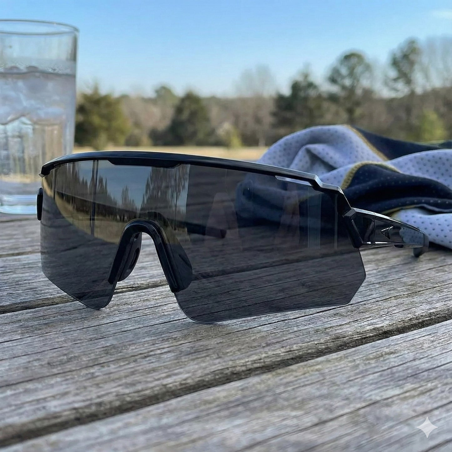 Polarized Cricket Sports Sunglasses – Rimless Wraparound Performance Eyewear