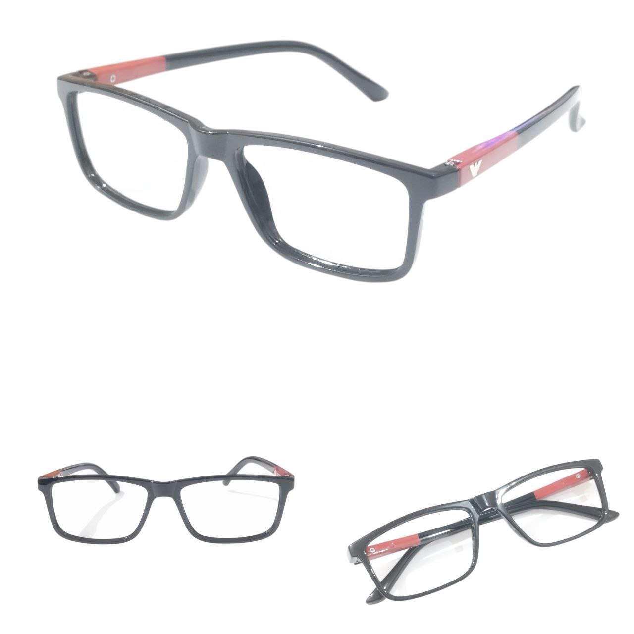 Large Rectangle Full Frame Ptosis Crutch Glasses 49-20 Model 1411