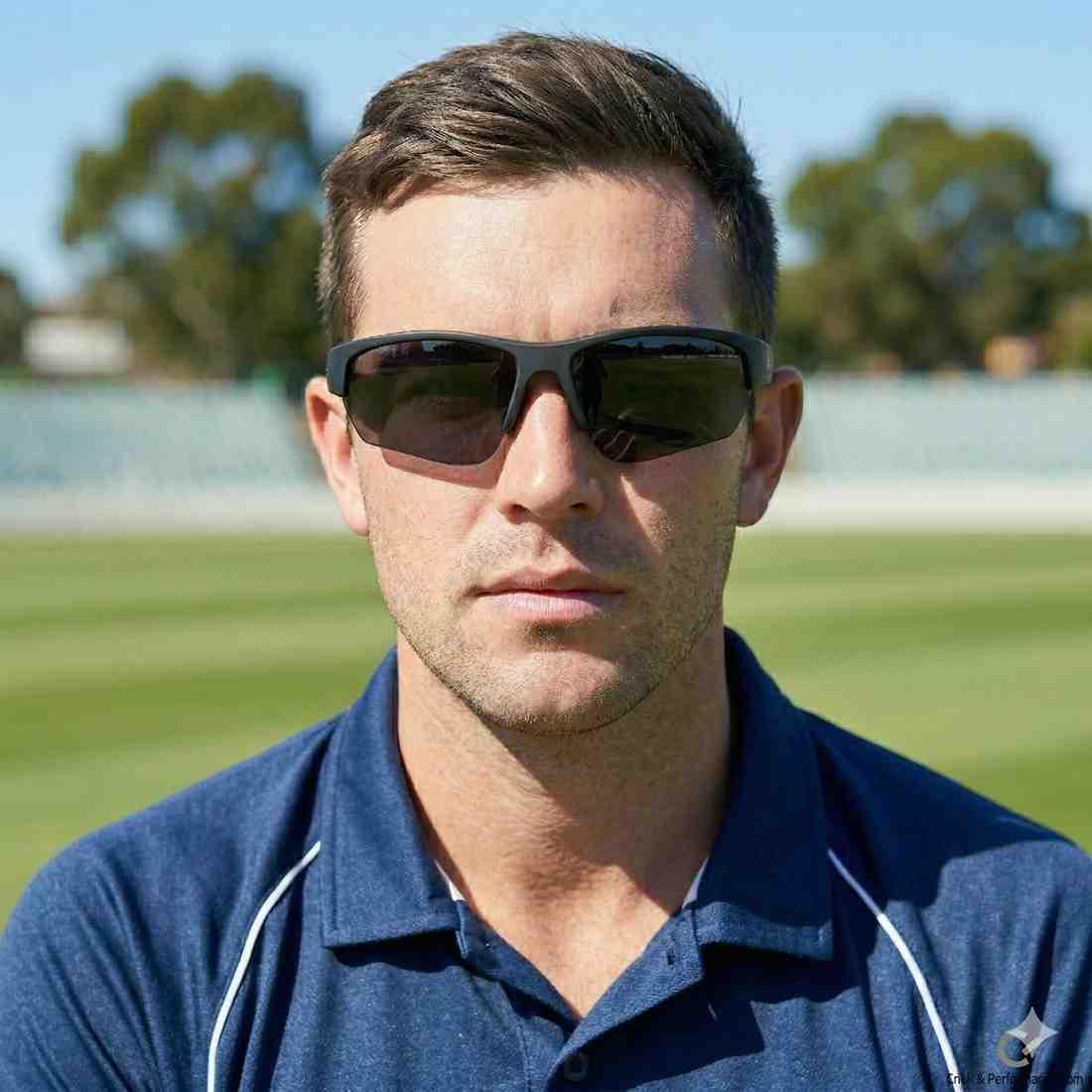 Black Sports Cat 3 Polarized Cricket Sunglasses - Running - Cycling - Sunglasses
