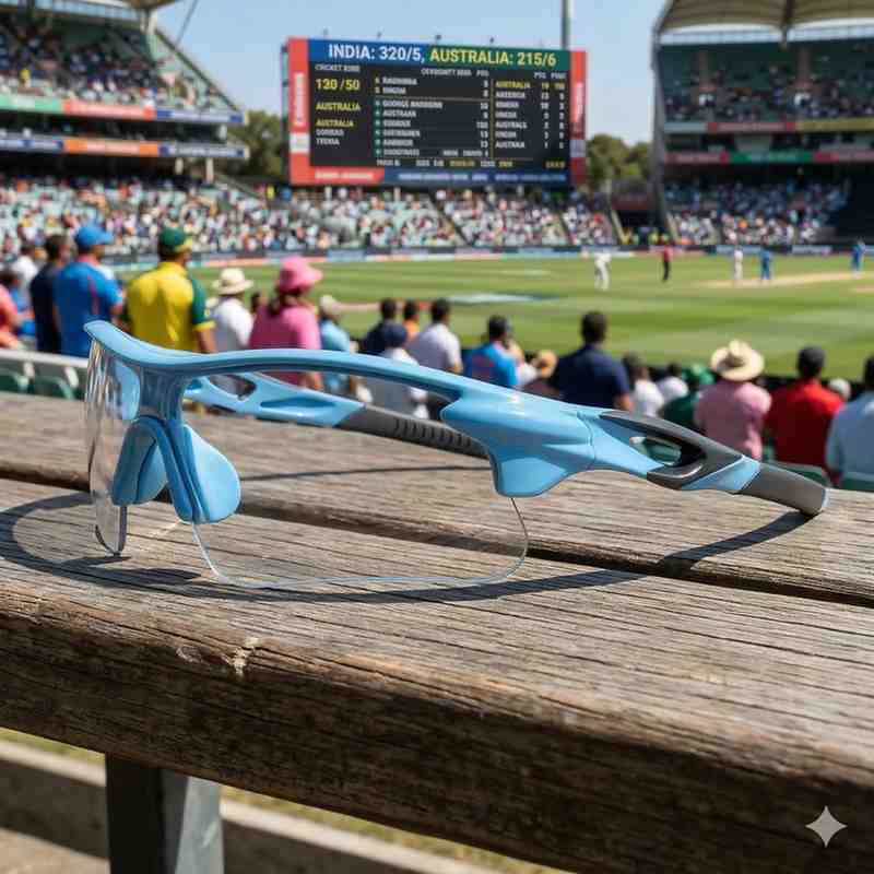 Azure Edge Day-Night Photochromic Cricket Sunglasses: Adaptive Clarity