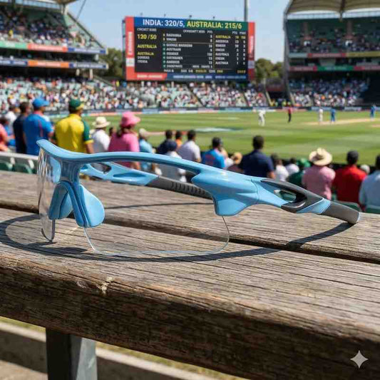 Azure Edge Day-Night Photochromic Cricket Sunglasses: Adaptive Clarity