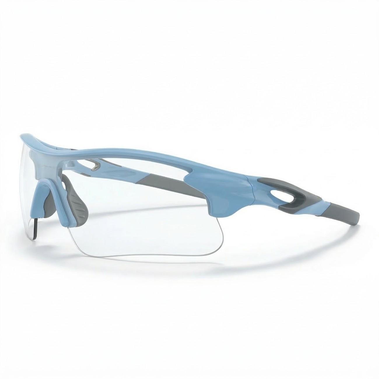 Azure Edge Day-Night Photochromic Cricket Sunglasses: Adaptive Clarity