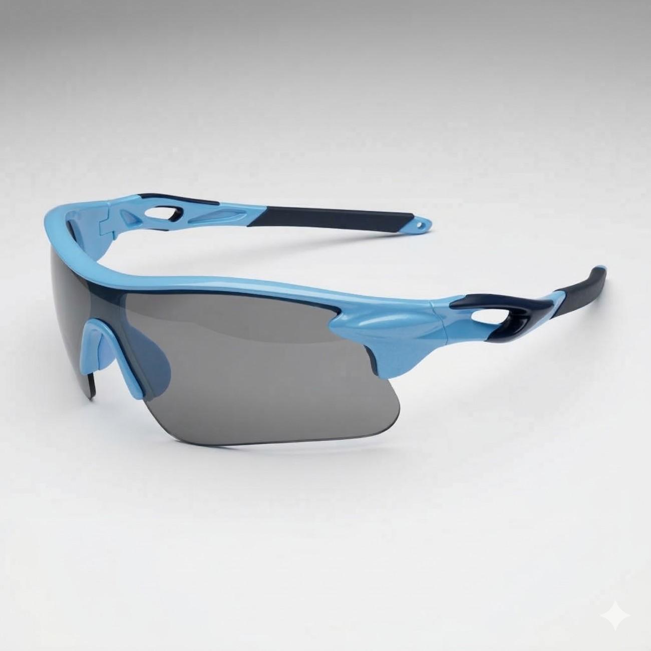 Azure Edge Day-Night Photochromic Cricket Sunglasses: Adaptive Clarity