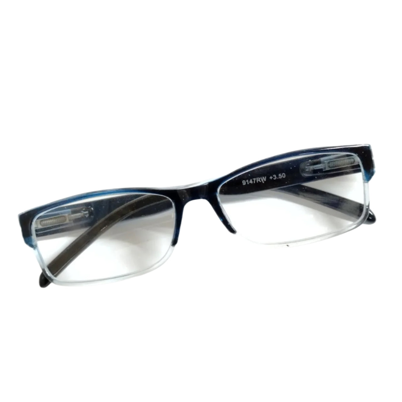 Computer Reading Please Blue Two Tone Full Frame Blue Light Blocking Computer Reading Glasses ...