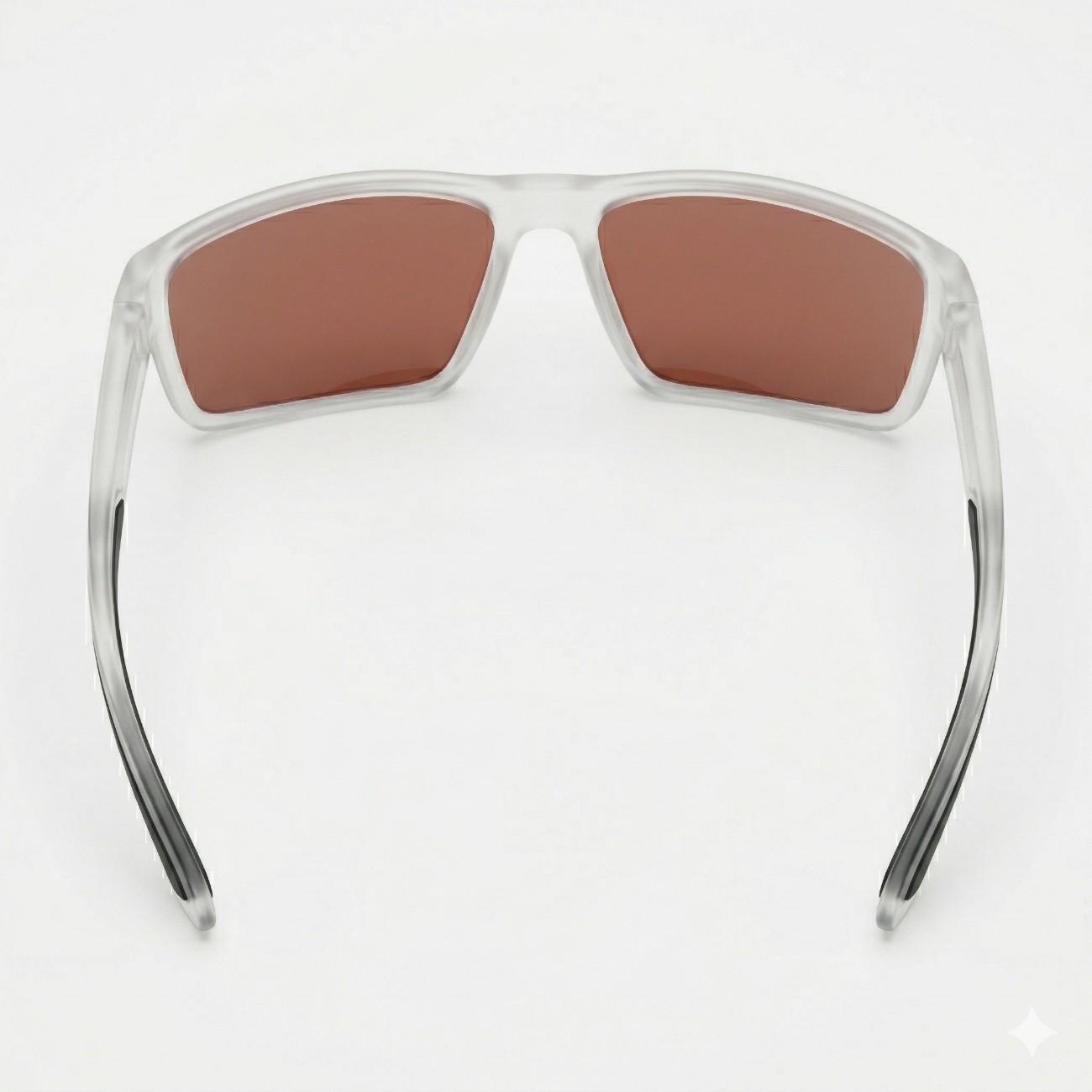 Matt White Performance Wraparound Sunglasses – Brown Contrast Lens for Driving, Cycling & Outdoor Use