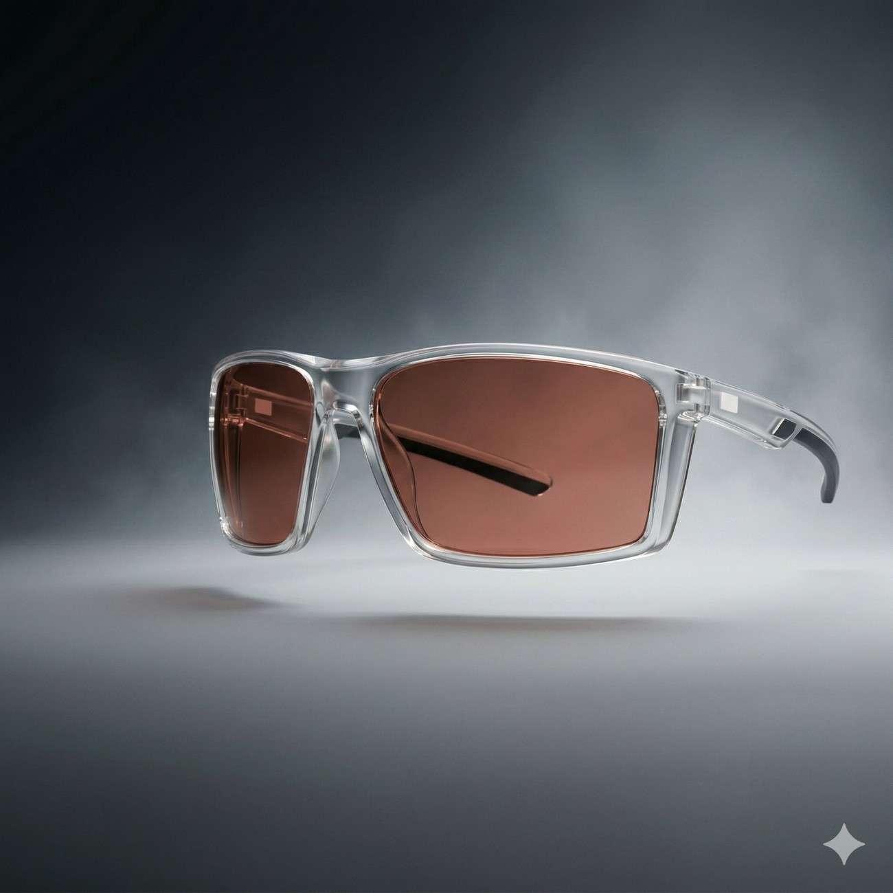 Matt White Performance Wraparound Sunglasses – Brown Contrast Lens for Driving, Cycling & Outdoor Use