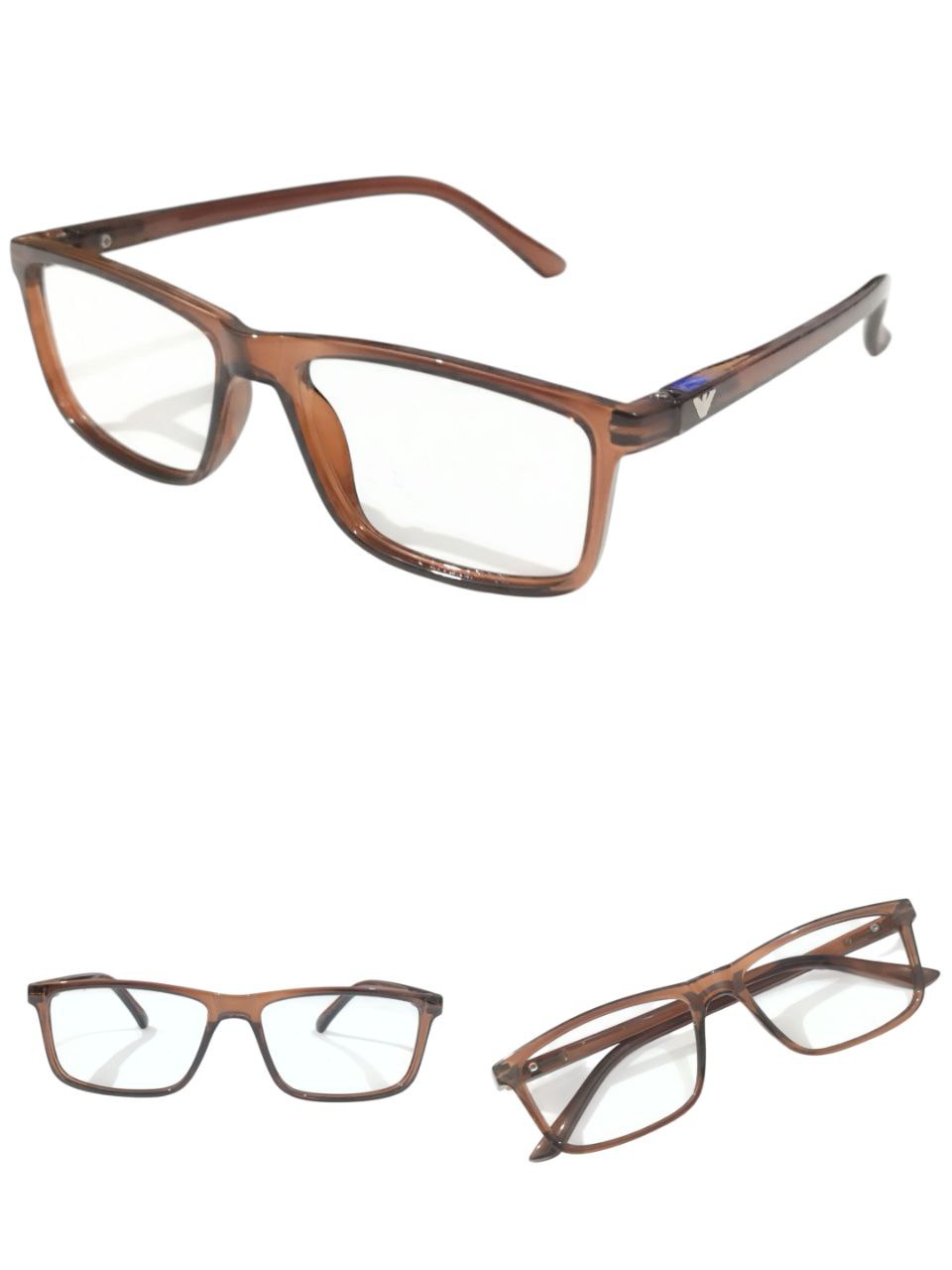 Large Rectangle Full Frame Ptosis Crutch Glasses 49-20 Model 1411