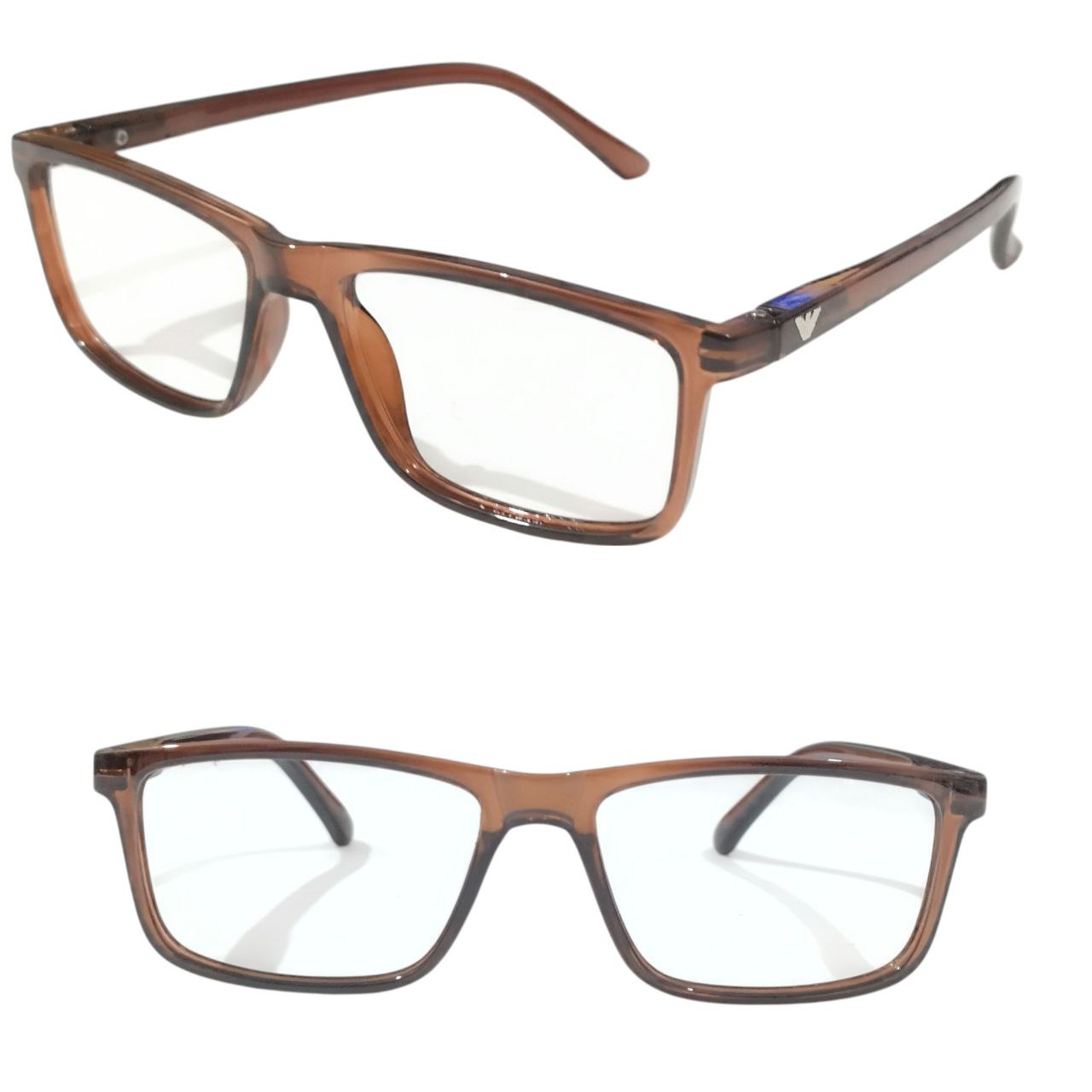 Large Rectangle Full Frame Ptosis Crutch Glasses 49-20 Model 1411