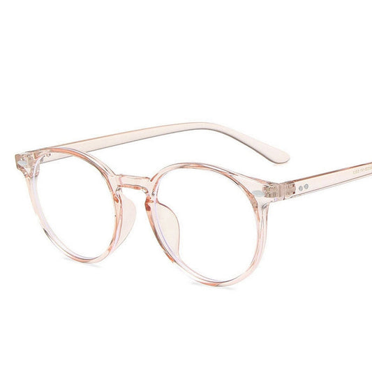 Transparent Brown Round Progressive Glasses Multifocal Reading Glasses for Men Women