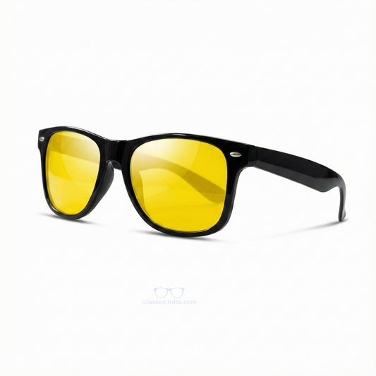 Yellow Lens Night Driving Glasses – High-Contrast Vision for Safer Night Driving Black Frame