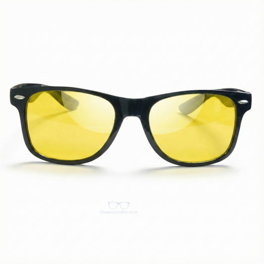 Yellow Lens Night Driving Glasses – High-Contrast Vision for Safer Night Driving Black Frame