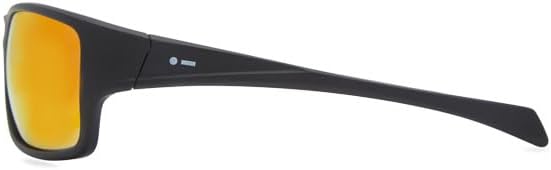 Black Wraparound Sunglasses Revo Mirror Lens