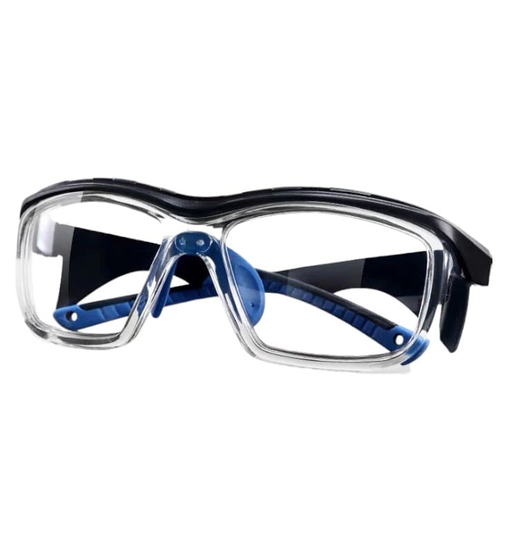 EYESafety Power Safety Glasses Black Blue Clear Eyewear