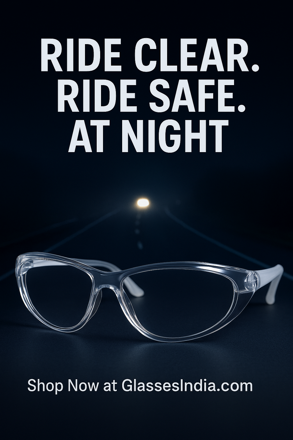 Clear Day Night Wraparound Safety Driving Glasses