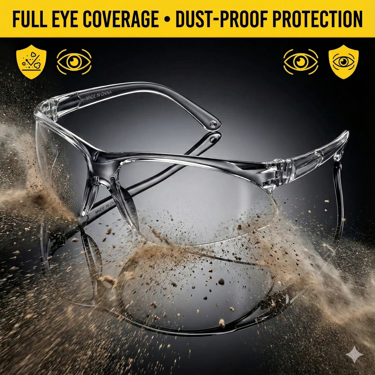 Clear Dust Protection Day Night Driving Glasses Sports Sunglasses Motorcycle Riding Goggles