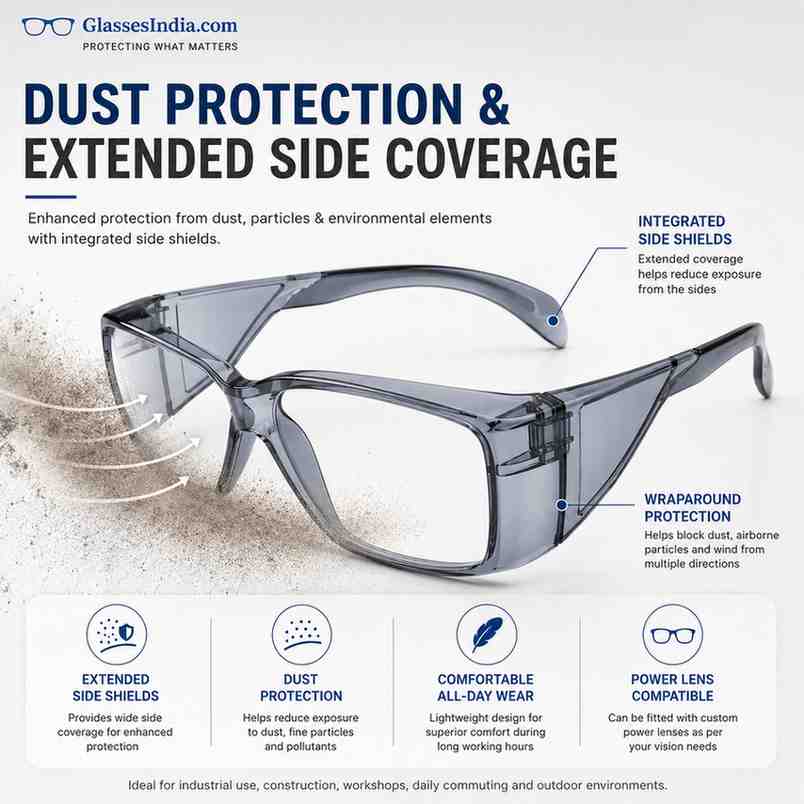EYESafety ES160 Industrial Protective Glasses with Side Shields