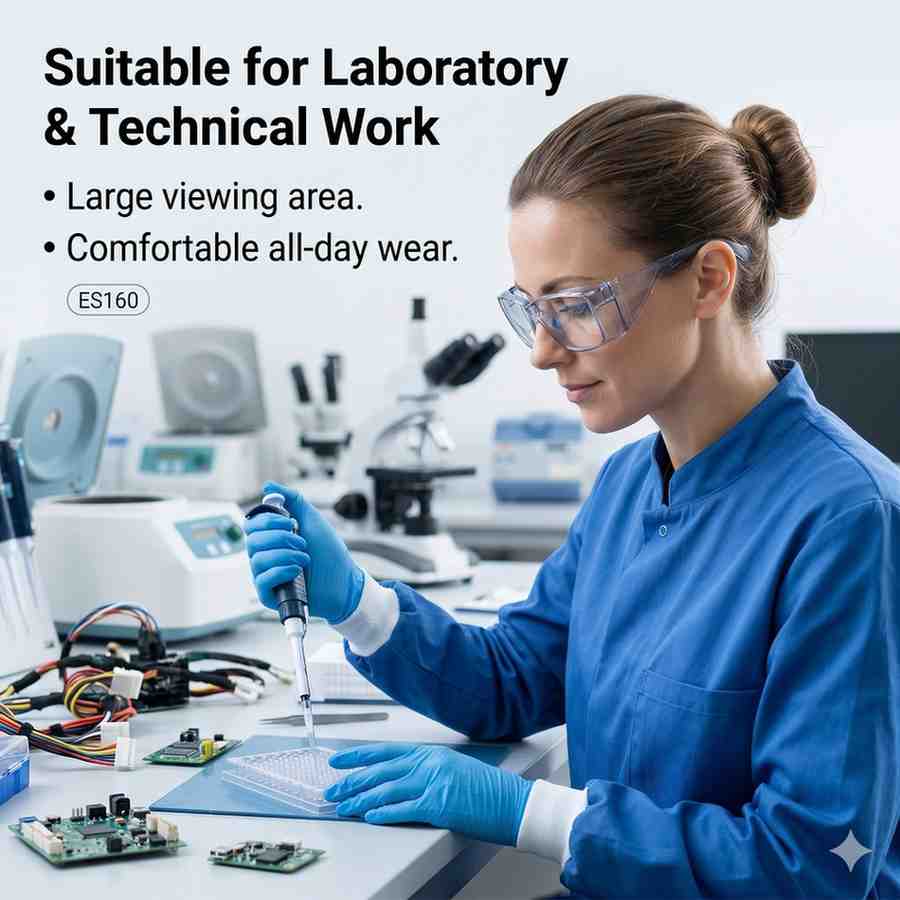 EYESafety ES160 Industrial Protective Glasses with Side Shields