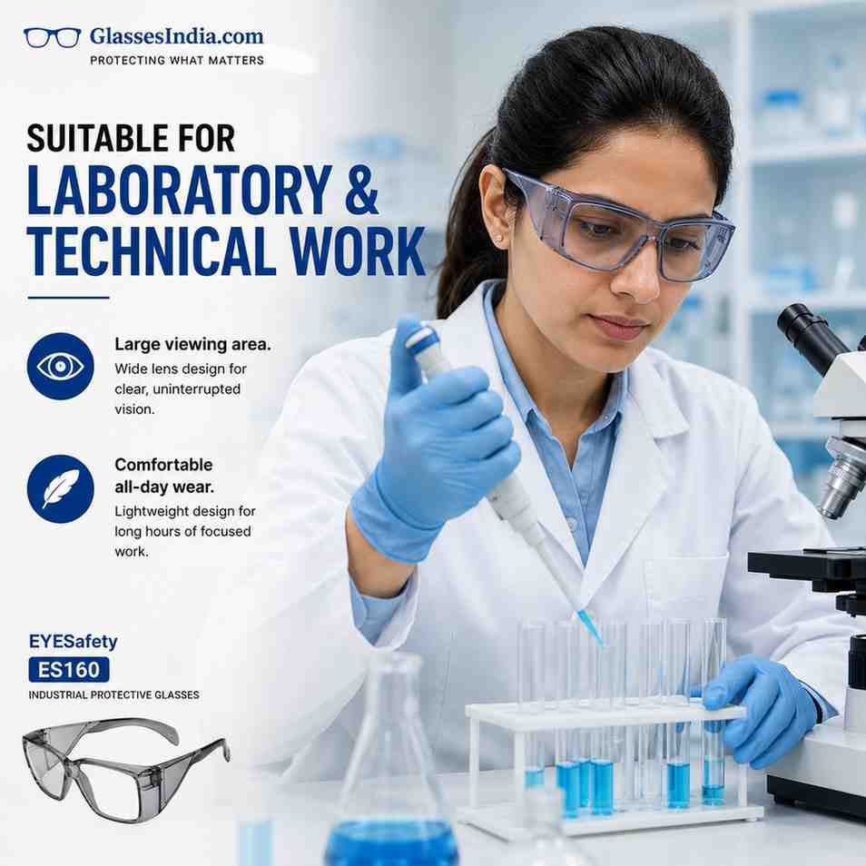 EYESafety ES160 Industrial Protective Glasses with Side Shields