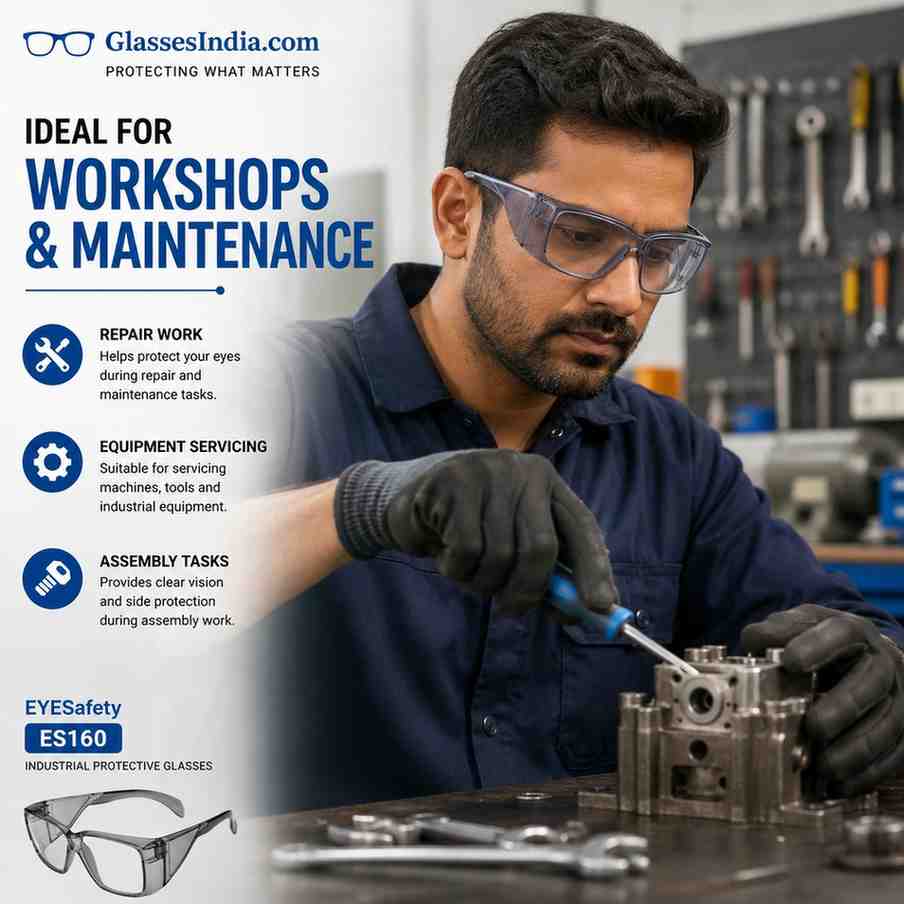 EYESafety ES160 Industrial Protective Glasses with Side Shields