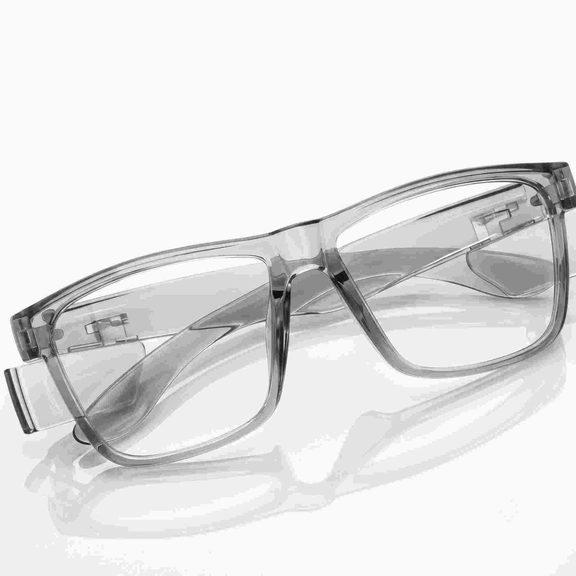 Side view EYESafety ES017 showing integrated transparent side shield