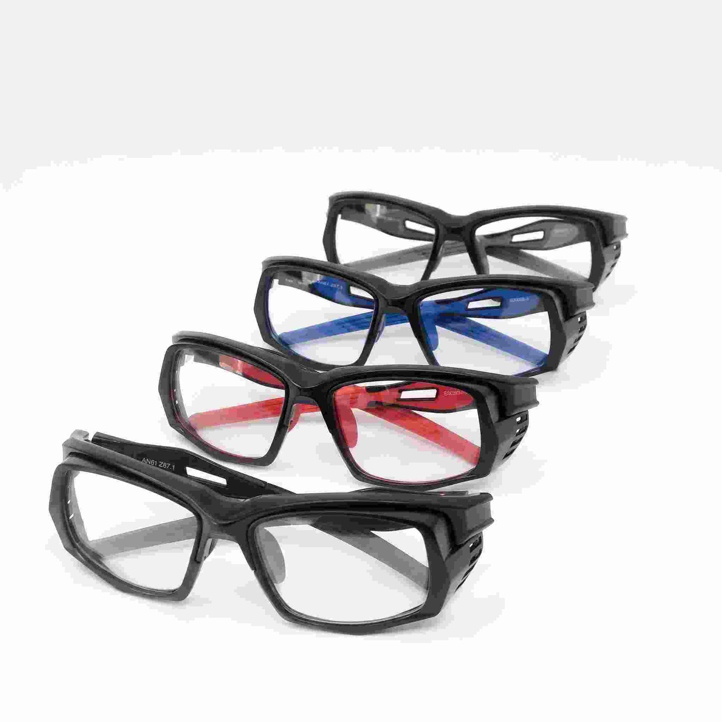 EYESafety ES022 driving glasses in black blue red grey and black colours