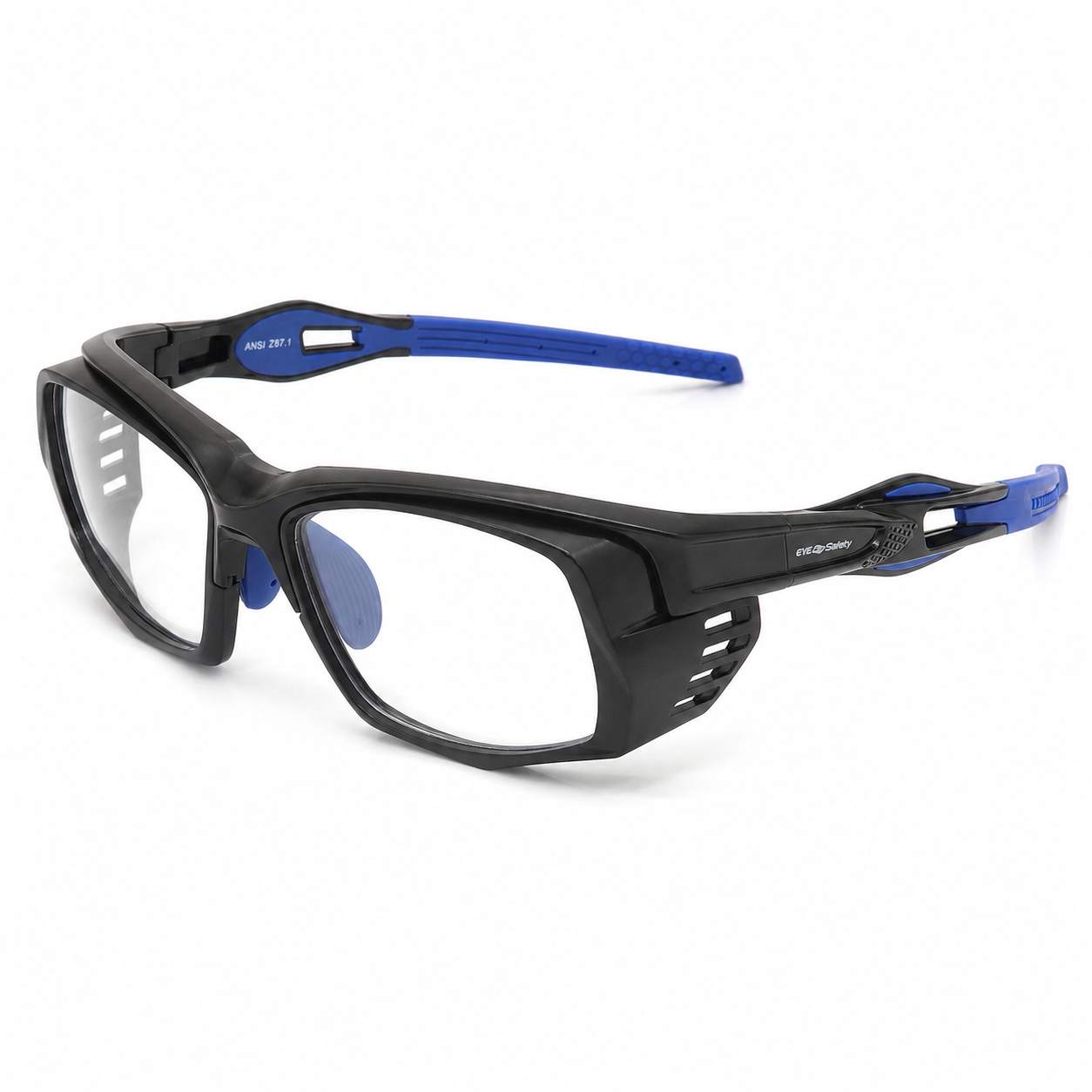 EYESafety ES022 black blue driving glasses with secure wraparound fit