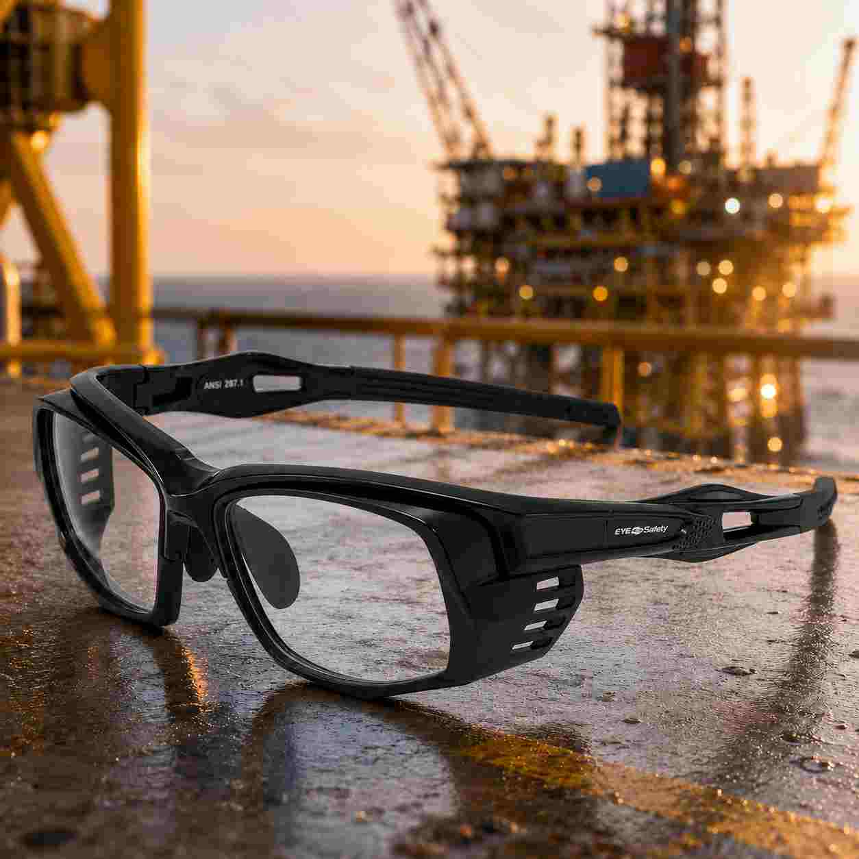 EYESafety ES022 Premium Sports Style Safety Glasses with Power – ANSI Z87.1