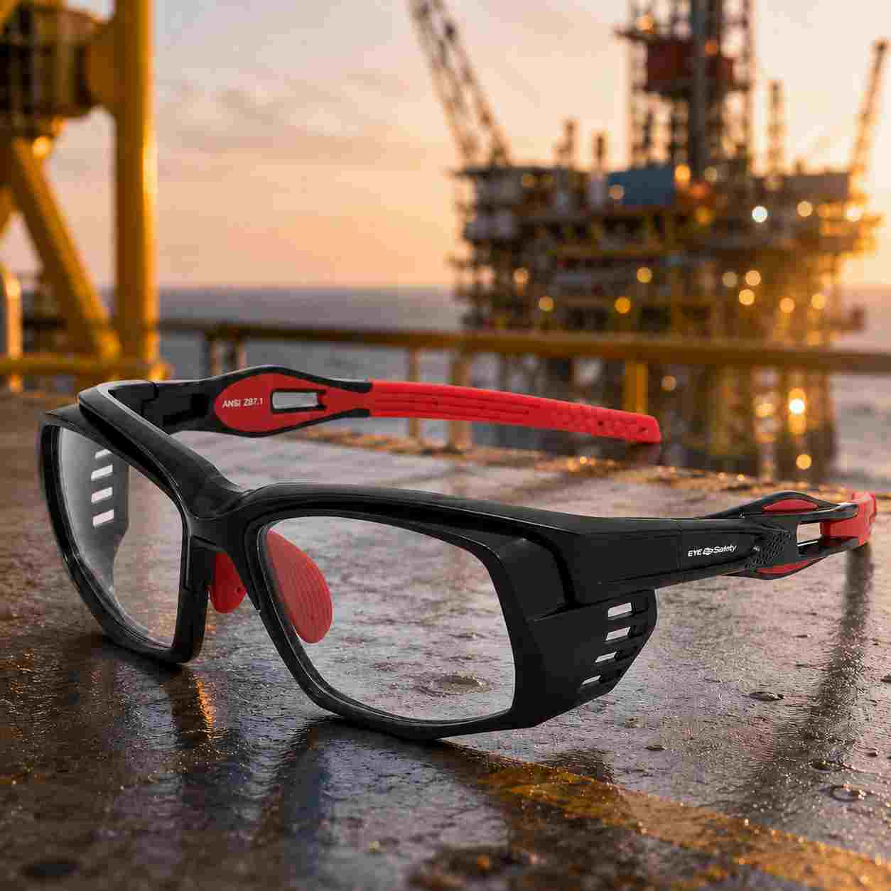 EYESafety ES022 Premium Sports Style Safety Glasses with Power – ANSI Z87.1