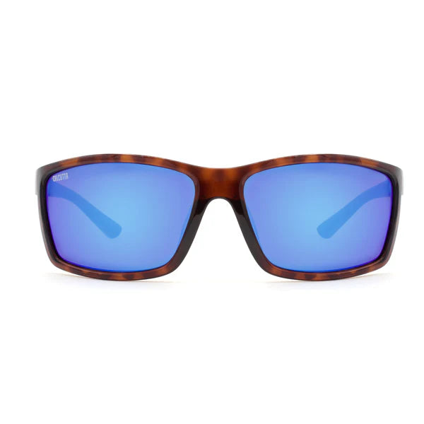 EYESafety Brown Frame Blue Mirrored Polarized Sunglasses