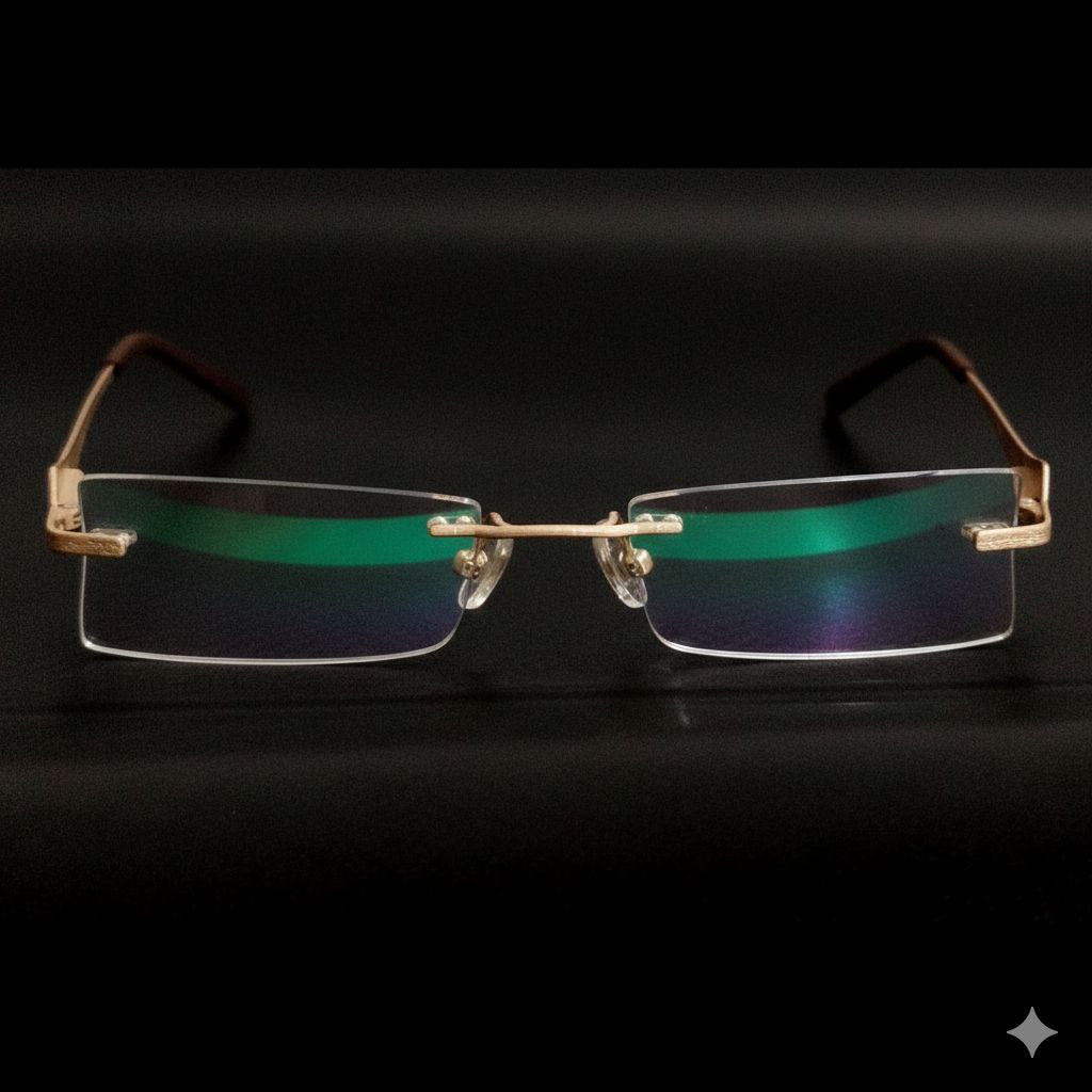 Elegant Rimless Glasses for Men and Women 8001