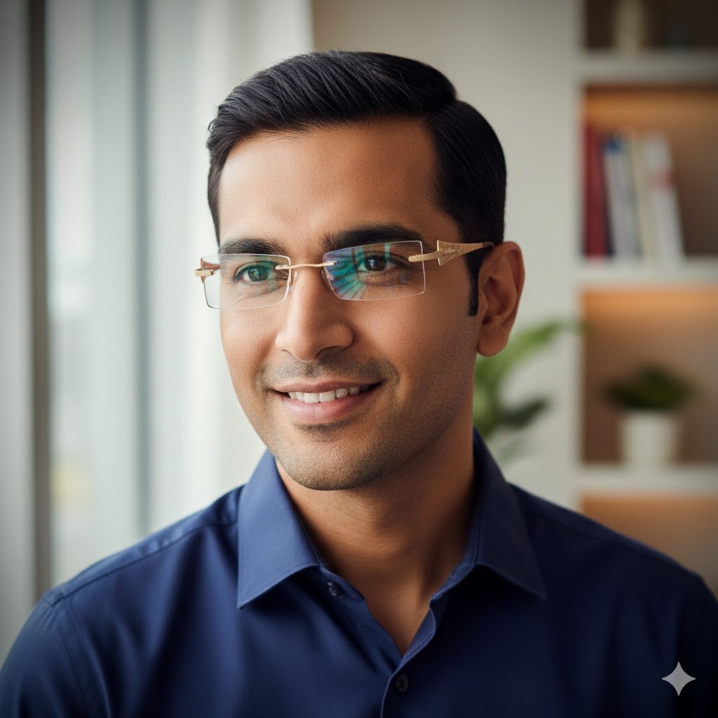 Elegant Rimless Glasses for Men and Women 8001