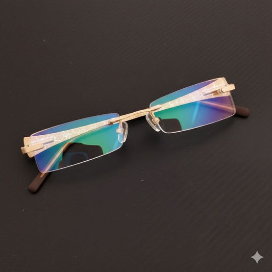 Elegant Rimless Glasses for Men and Women 8001