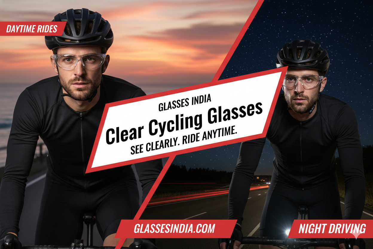Clear Cycling Glasses Night Driving Sunglasses Riding Eyewear