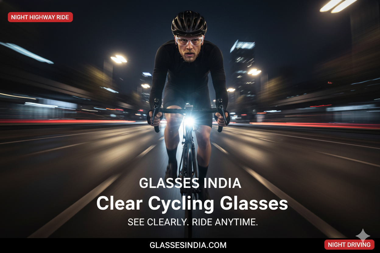 Clear Cycling Glasses Night Driving Sunglasses Riding Eyewear