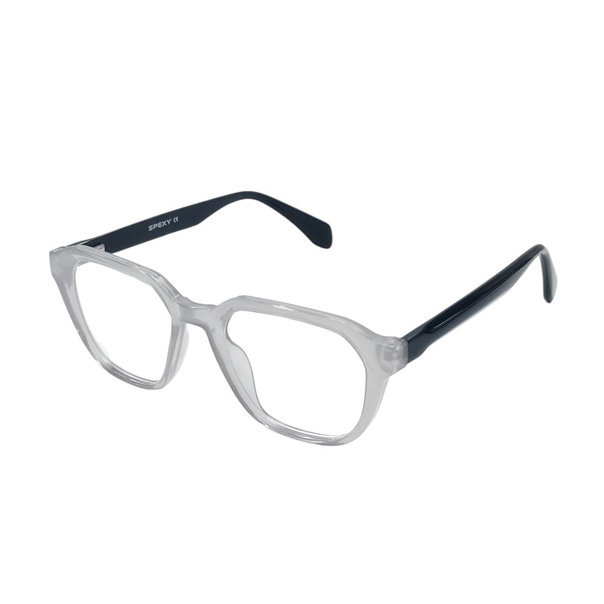 Geometric Eyelid Support Glasses with Nylon Lift Thread – Crystal Grey ...