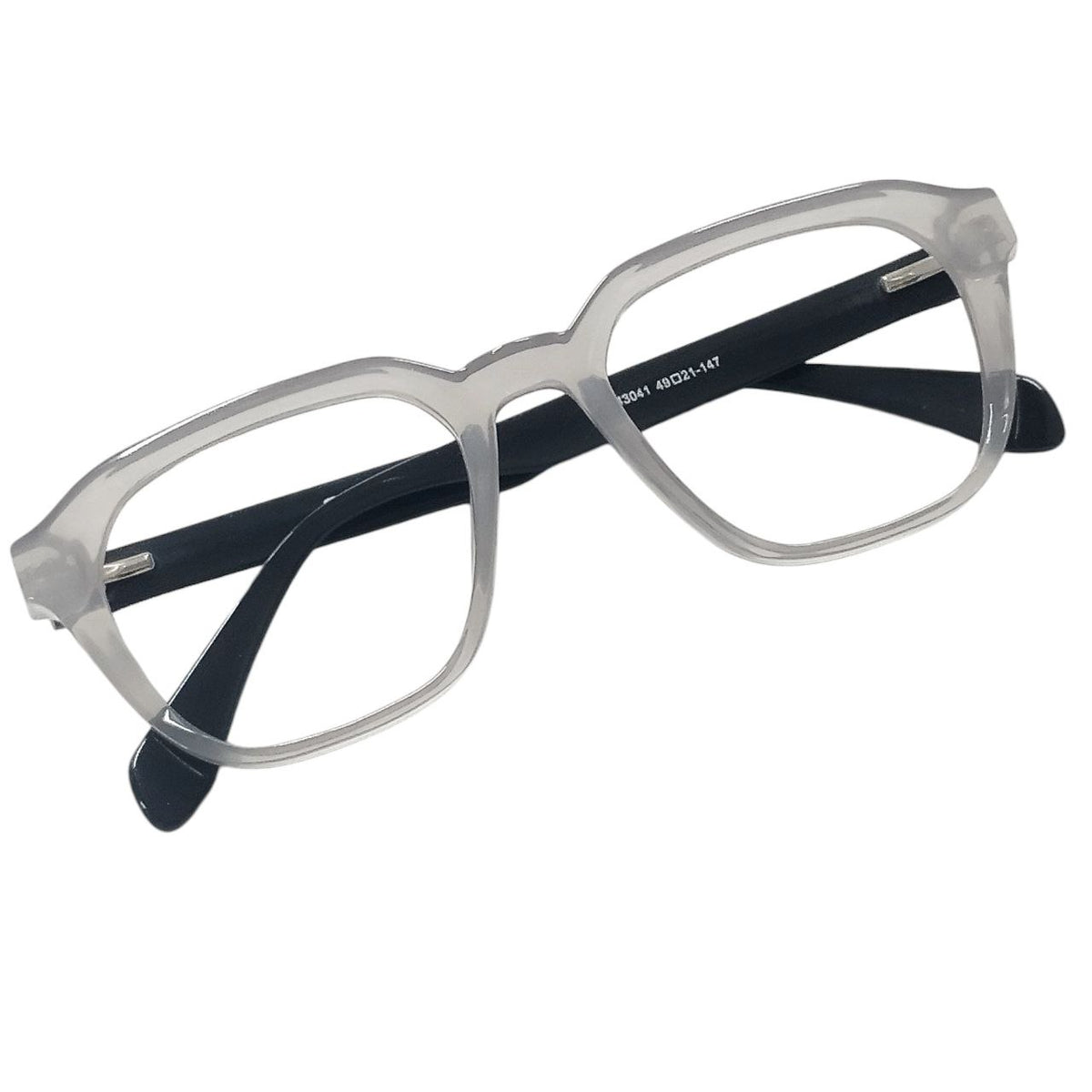 Spectacles Threads Geometric Eyelid Support Glasses with Nylon Lift Thread – Crystal Grey ...