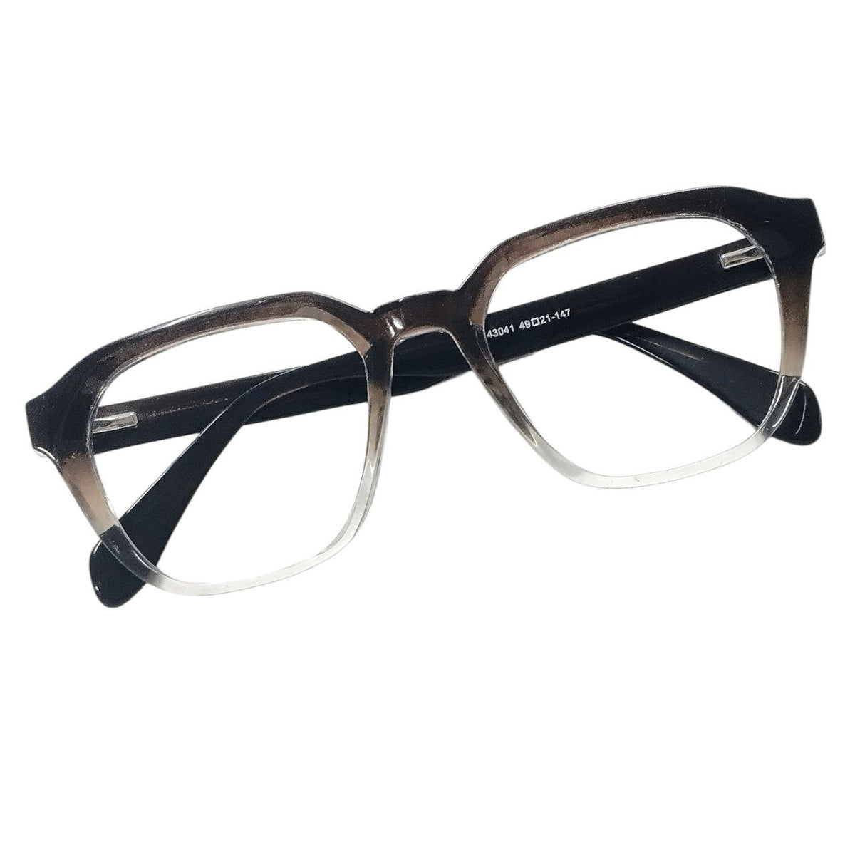 Spectacles Threads Smoky Brown Gradient Eyelid Support Glasses TR90 Square Frame | Nylon ...