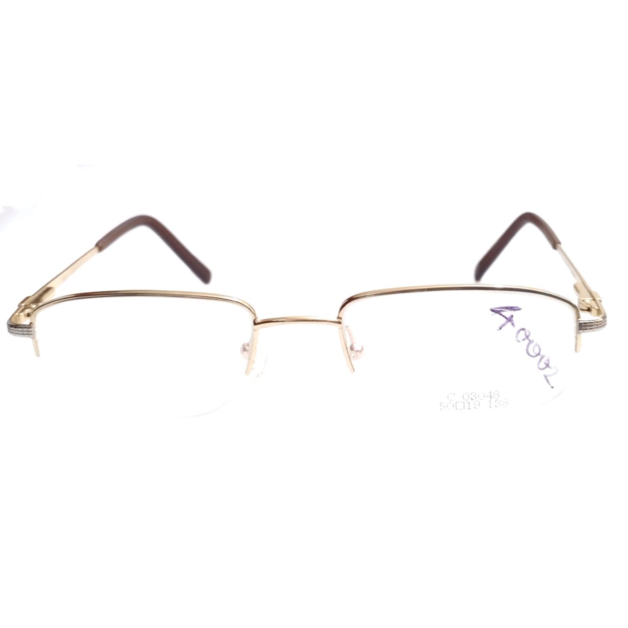 Premium Gold Metal Supra Progressive Multifocal No-Line Bifocal Glasses for Men and Women