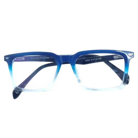 Gradient Blue Crutch Glasses for Eyelid Support Ptosis– Rectangle Frame (51-19-138)